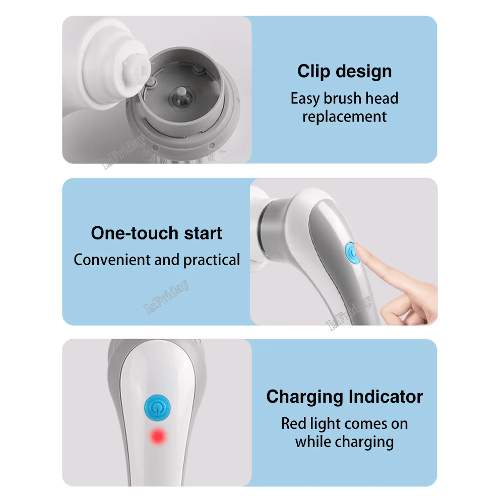 Wireless Electric Spin Scrubber Brush